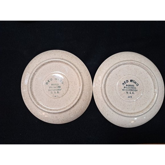 Red Wing Vintage Tampico Hand Painted Dinnerware Cup And Saucer Mid Century - Picture 3 of 5